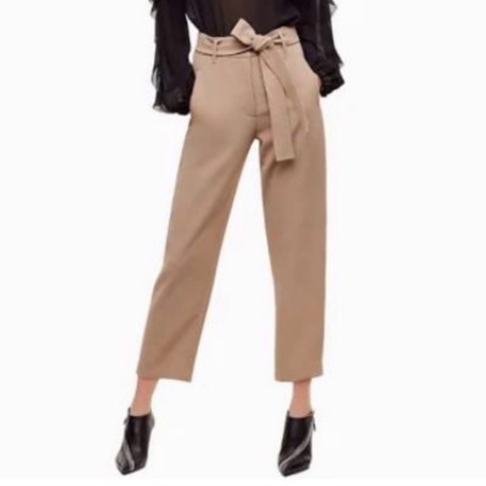 Aritzia Wilfred Tie-Front High Rise Crepe
Trousers Slacks Pants